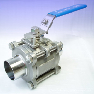 Manul iso standard food grade ball clamped valve